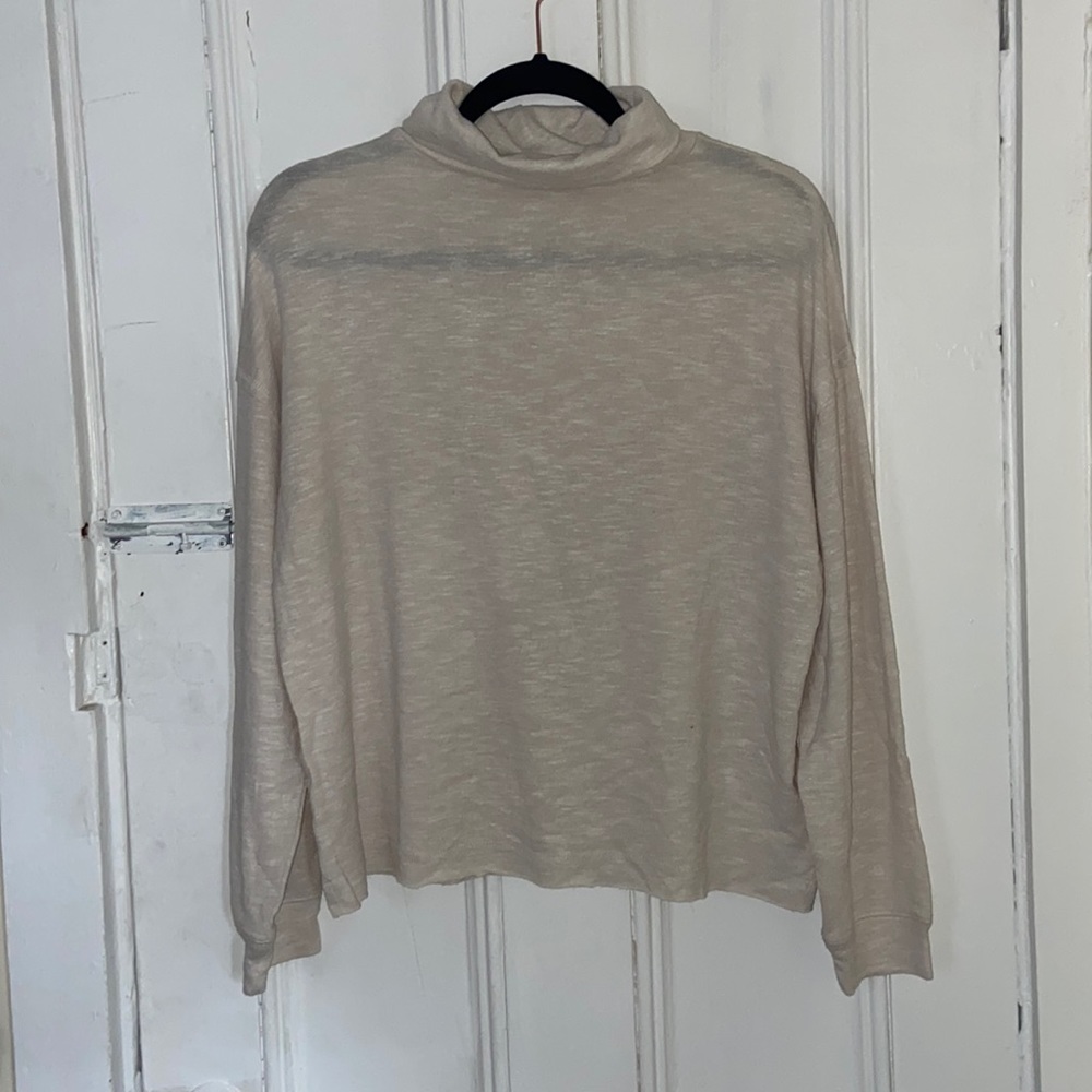 Express Cream Turtleneck Sweater